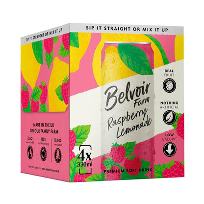 Belvoir Farm Raspberry Lemonade 4x330ml - 4 Pack