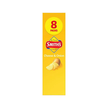 Smith's Potato Chips Lunchbox Multipack Cheese & Onion 8 Pack - 152g