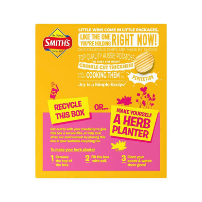 Smith's Potato Chips Lunchbox Multipack Cheese & Onion 8 Pack - 152g