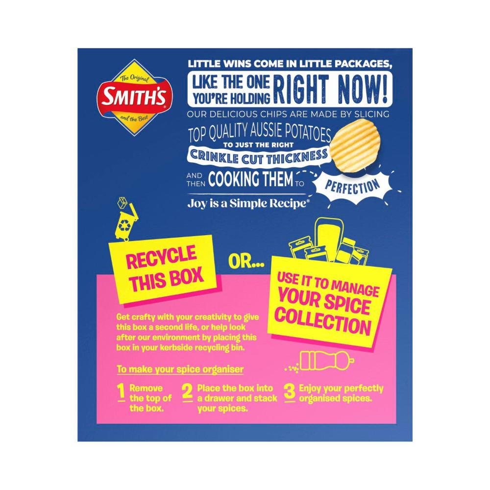 Smith's Potato Chip Lunchbox Multipack Original 8 Pack - 152g