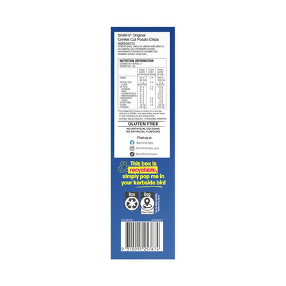 Smith's Potato Chip Lunchbox Multipack Original 8 Pack - 152g