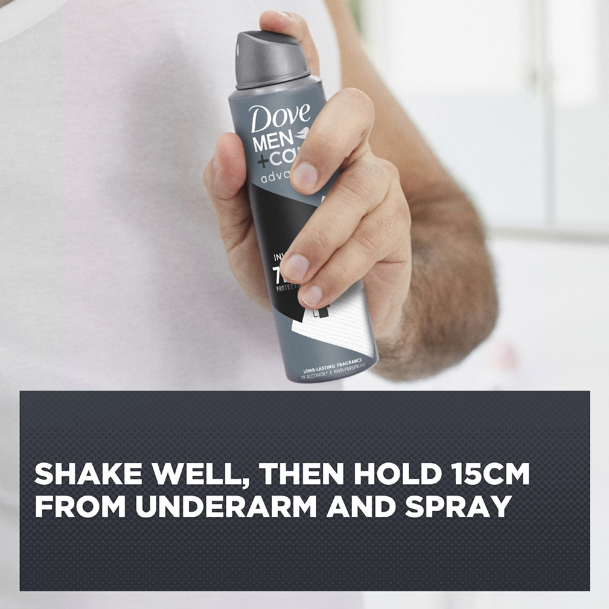 Dove Men+care Advanced 72hr Deodorant Aerosol Invisible Dry 250ml