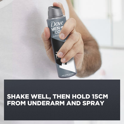 Dove Men+care Advanced 72hr Deodorant Aerosol Invisible Dry 250ml
