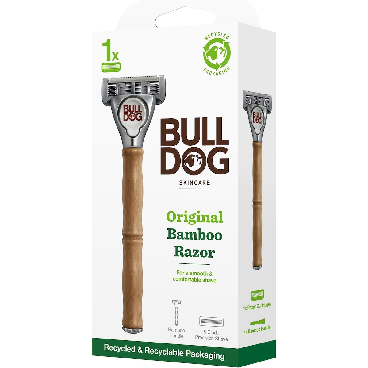 Bulldog Original Bamboo Razor Handle Kit Each