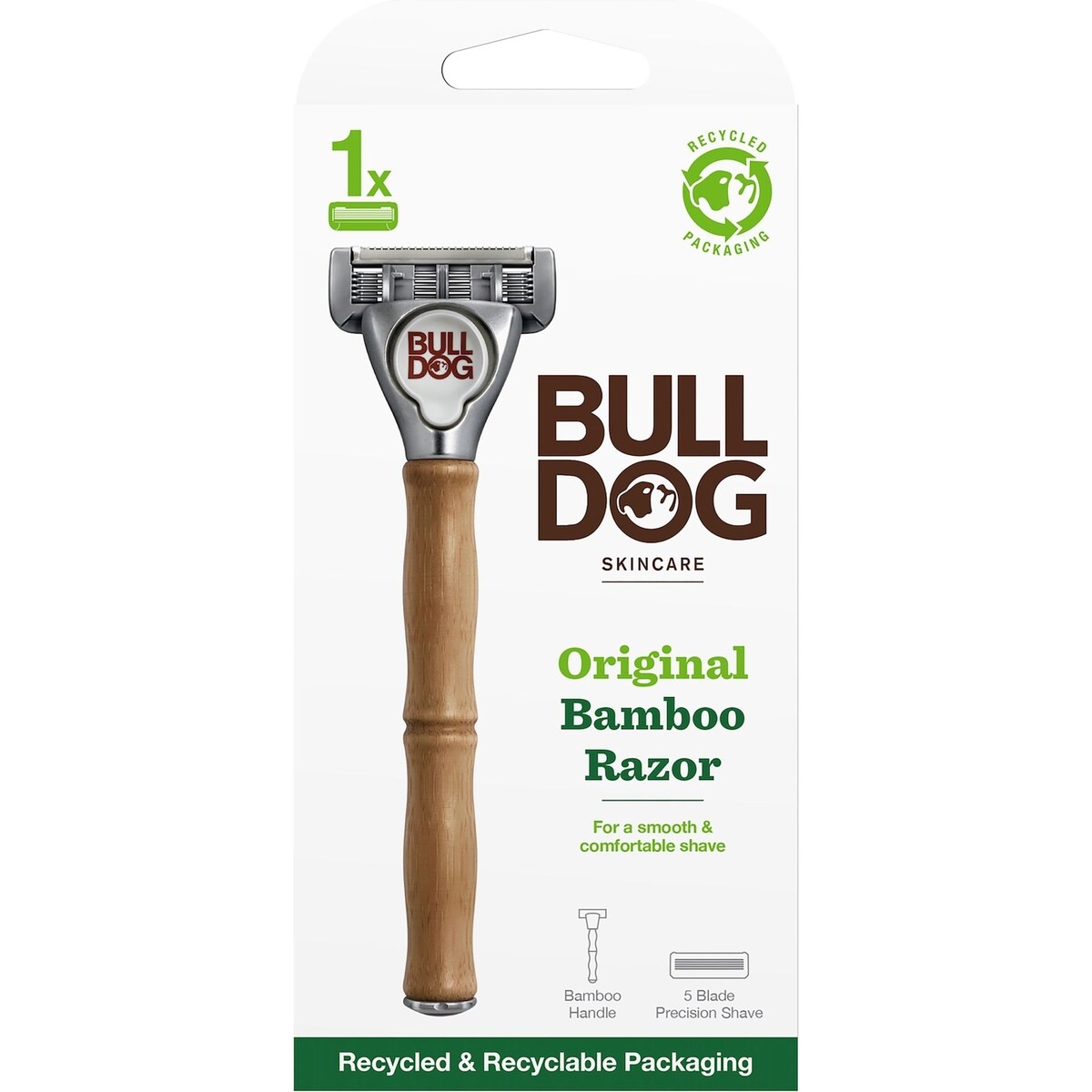 Bulldog Original Bamboo Razor Handle Kit Each