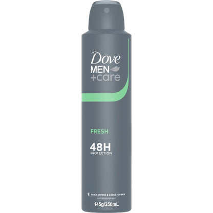 Dove Men+care 48hr Deodorant Aerosol Fresh 250ml