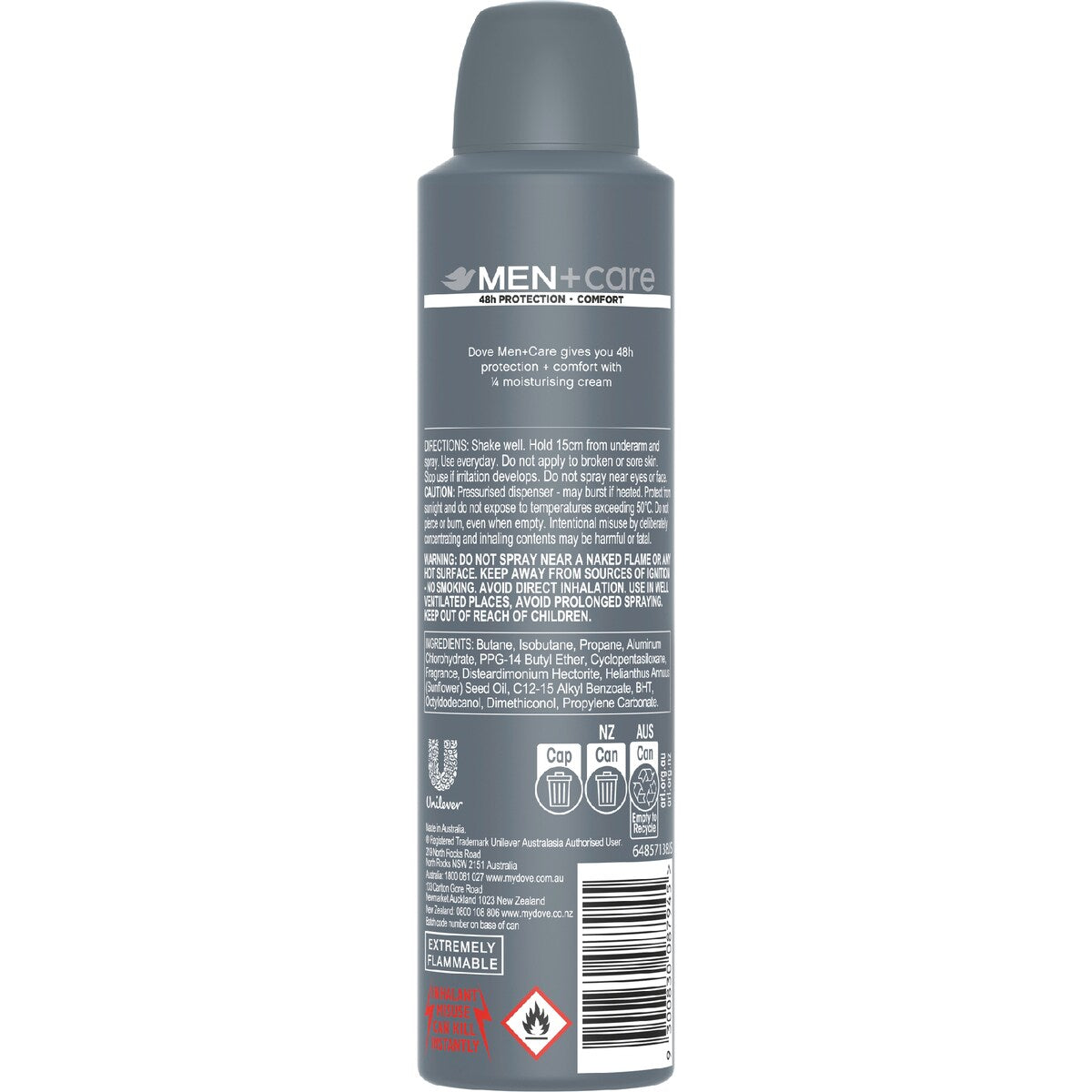 Dove Men+ Care Antiperspirant Aerosol Fresh 48h 250 Ml