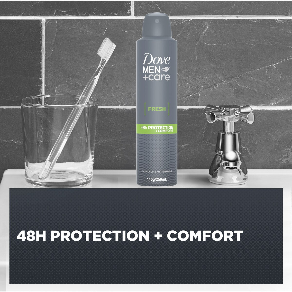 Dove Men+ Care Antiperspirant Aerosol Fresh 48h 250 Ml