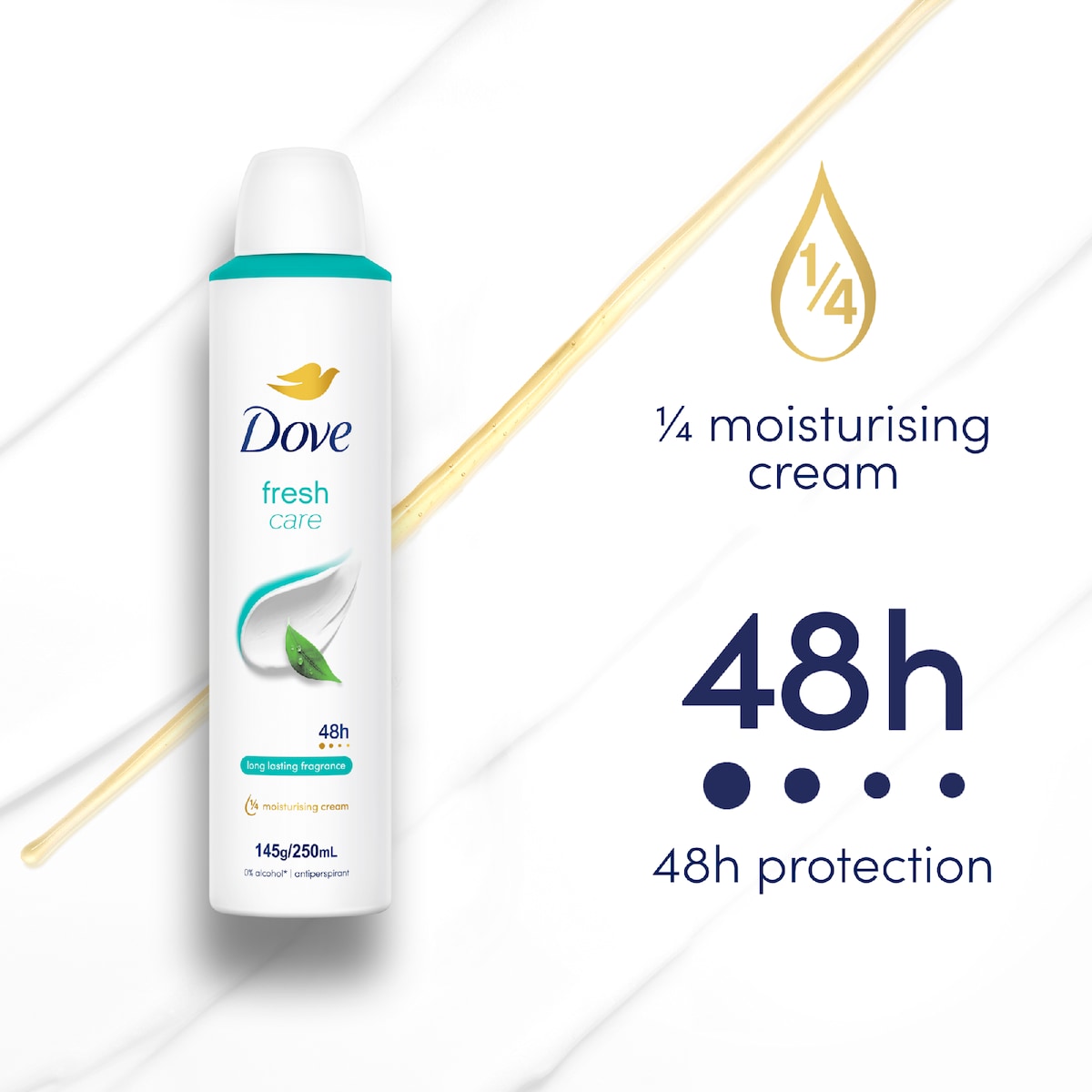 Dove Women 48hr Deodorant Aerosol Fresh Care 250ml