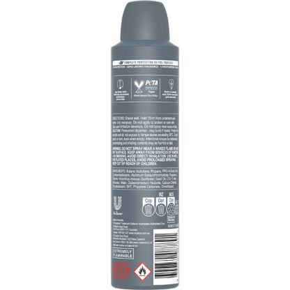 Dove Men+care Advanced 72hr Deodorant Aerosol Clean Comfort 250ml