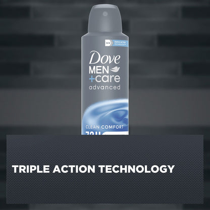 Dove Men+ Care Advanced Deodorant Antiperspirant Clean Comfort 250 Ml