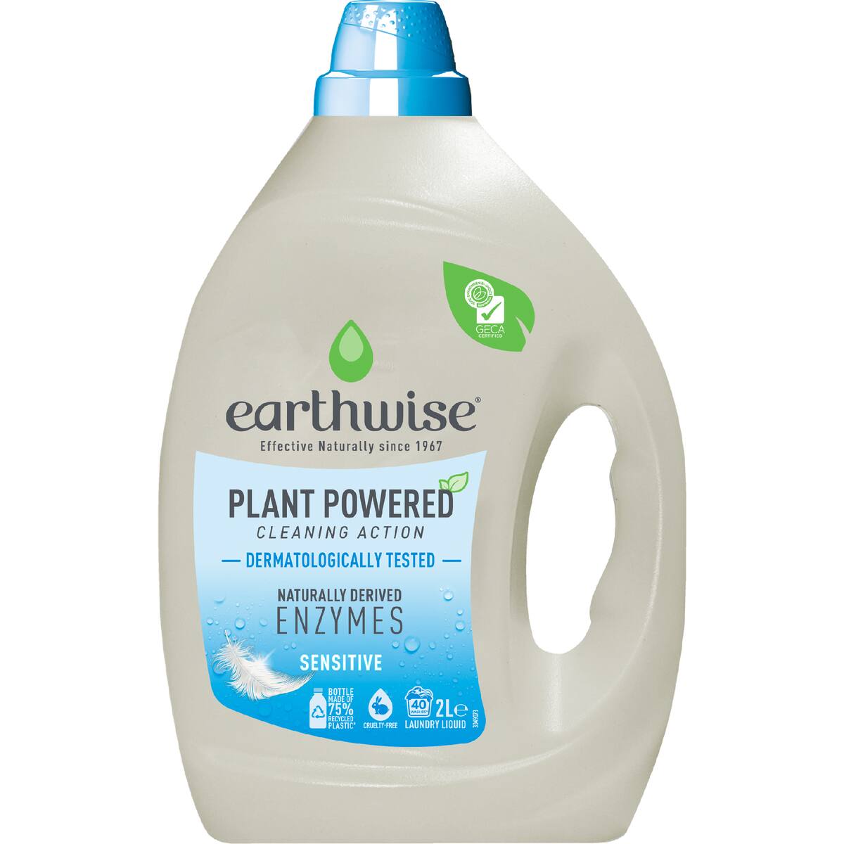 Earthwise Sensitive Clean Laundry Liquid Washing Detergent 2l