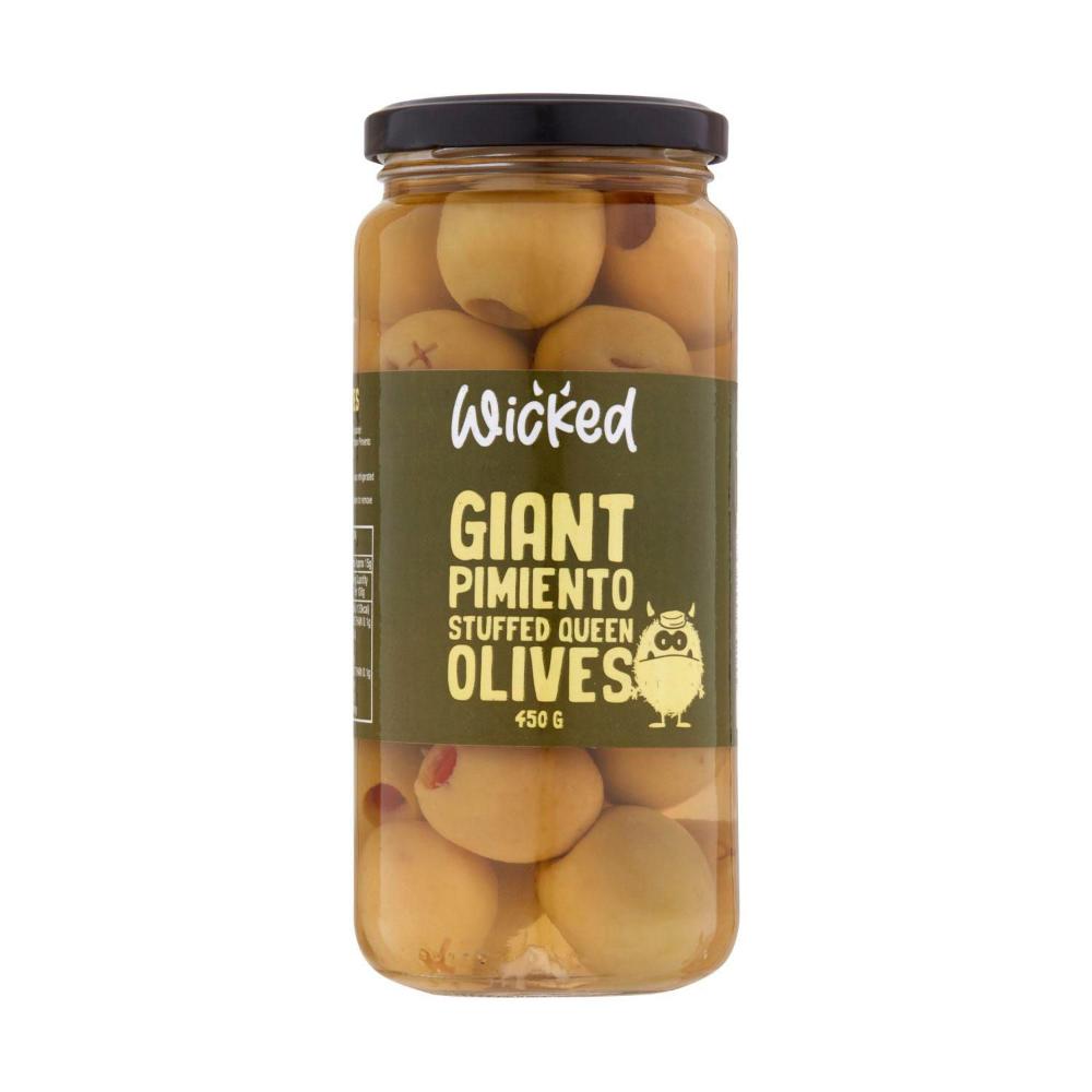 Wicked Giant Pimento Stuffed Olives - 450g
