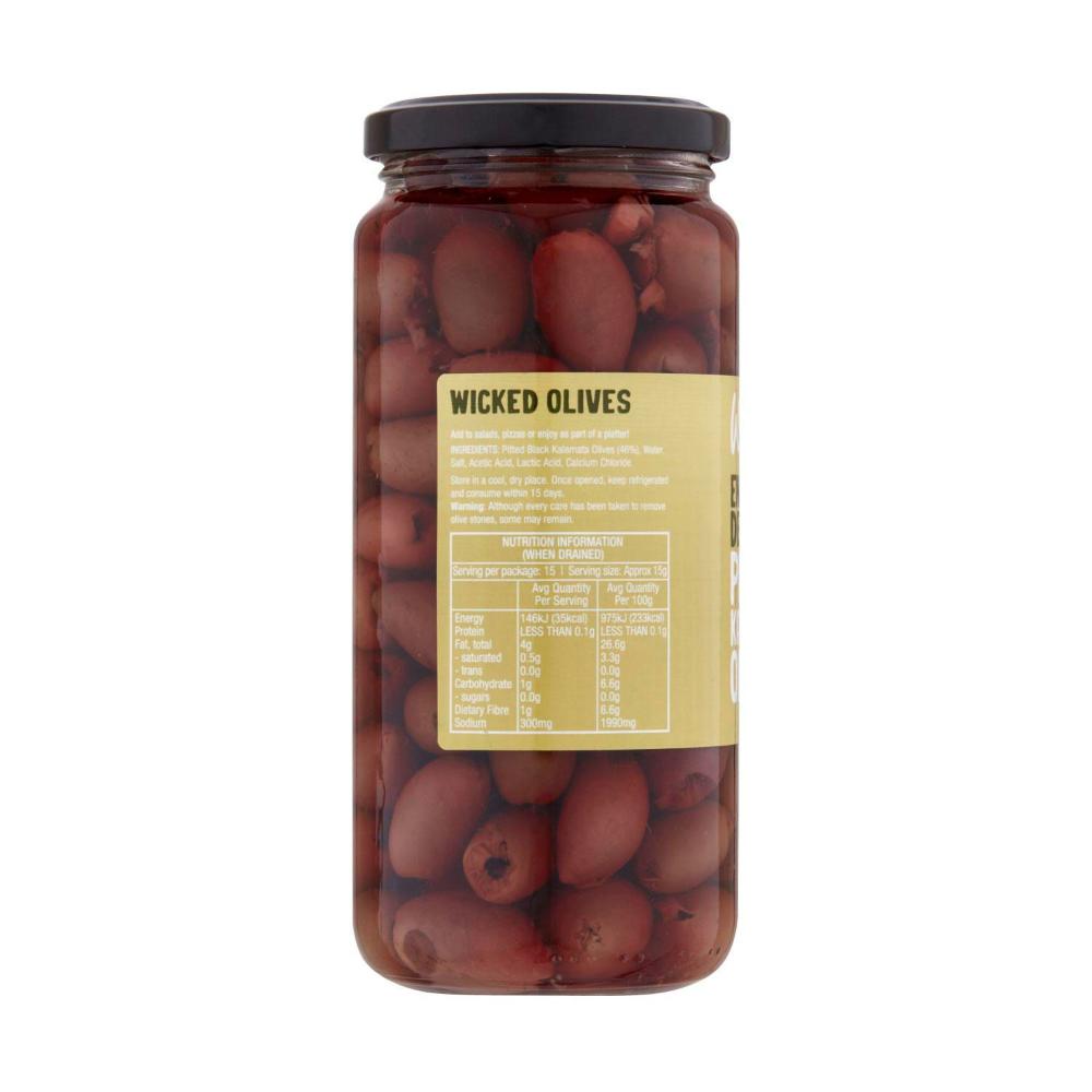 Wicked Pitted Kalamata Olives - 450g