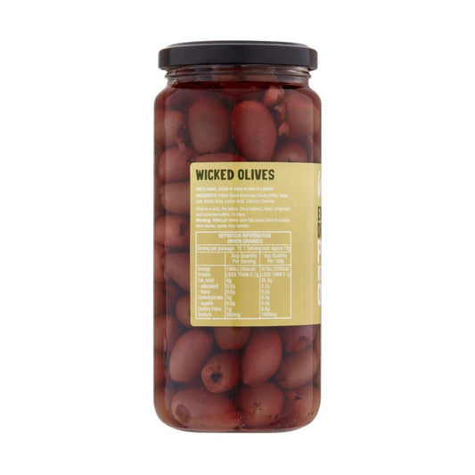 Wicked Pitted Kalamata Olives - 450g