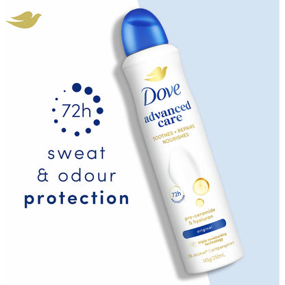 Dove Women Advanced 72hr Deodorant Aerosol Original 250ml
