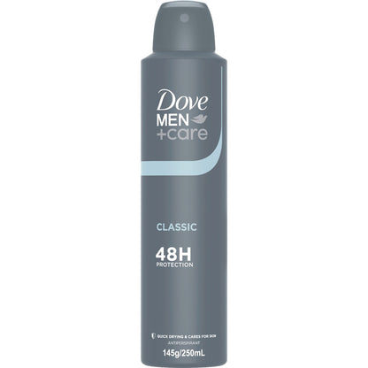 Dove Men+care 48hr Deodorant Aerosol Classic 250ml