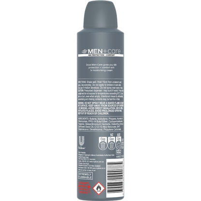 Dove Men+care 48hr Deodorant Aerosol Classic 250ml