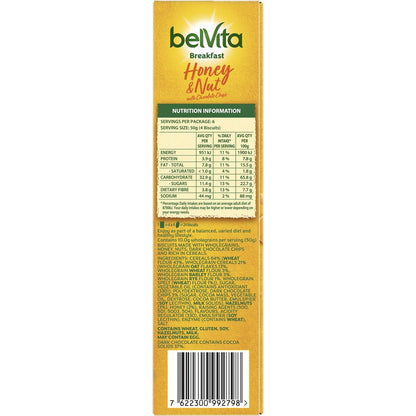 Belvita Breakfast Biscuits Honey & Nut With Chocolate Chips 6 Pack