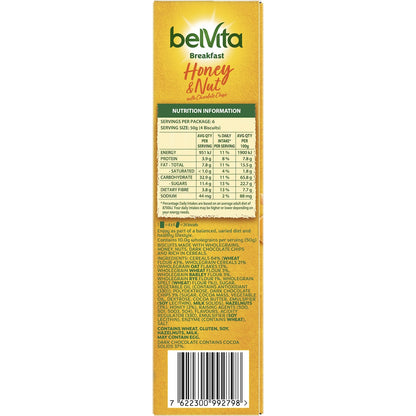 Belvita Honey & Nut With Chocolate Chips Breakfast Biscuits 300g 6 Pack