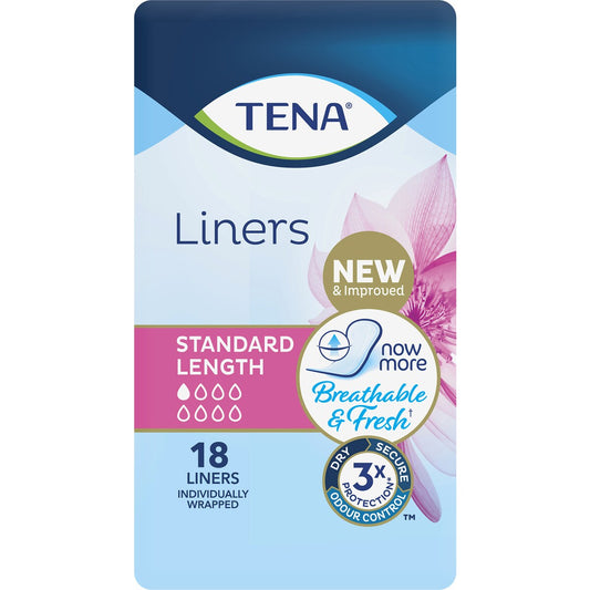 Tena Liners Standard Length 18 Pack