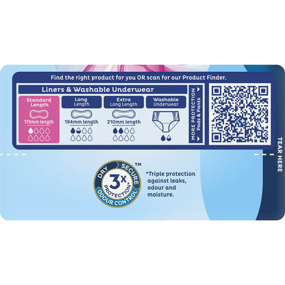 Tena Liners Standard Length 18 Pack