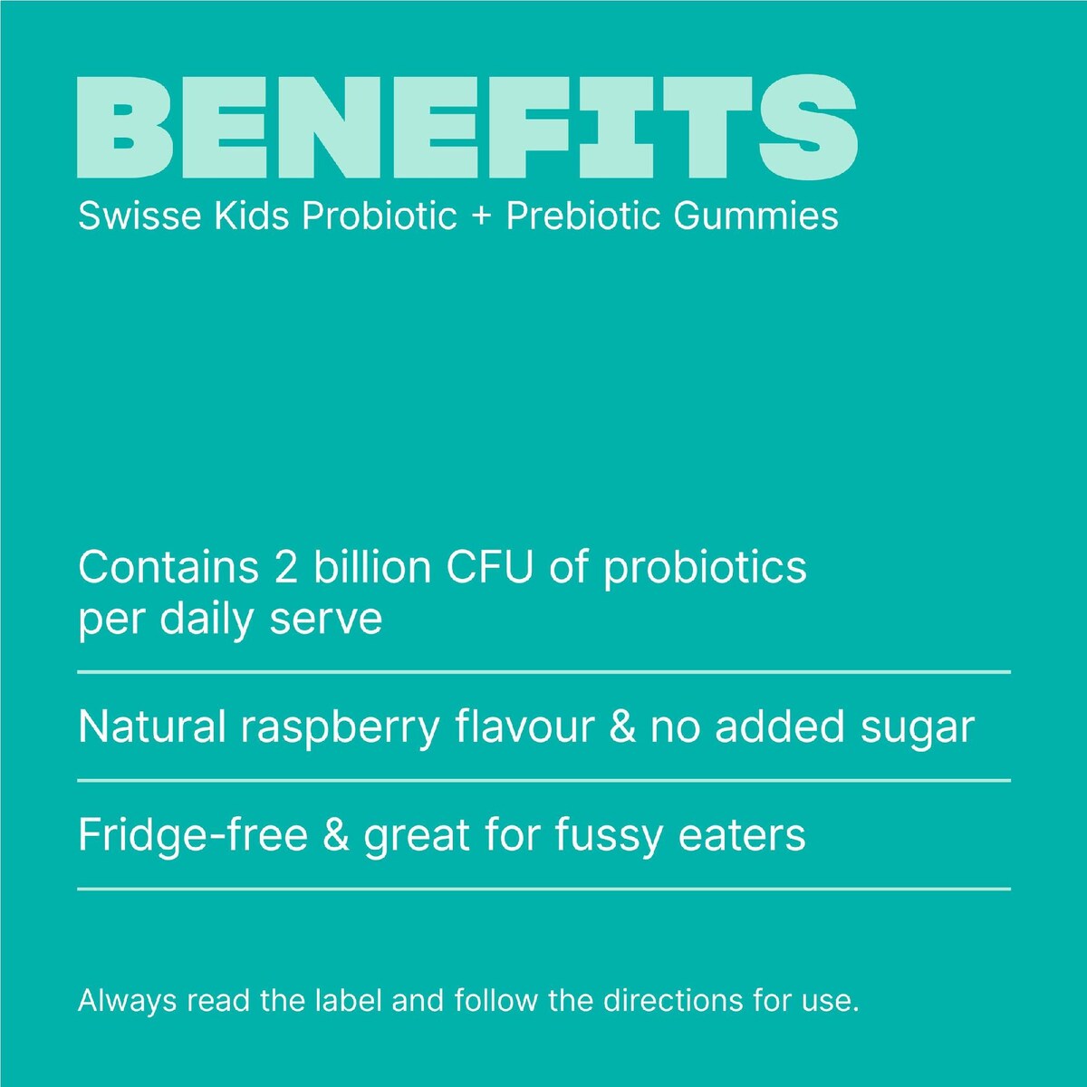 Swisse Probiotic + Prebiotic Gummies For Kids 90 pack