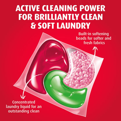 Radiant Advanced+ Laundry Detergent Capsules 3 In 1 Clean & Soften 28 Pack