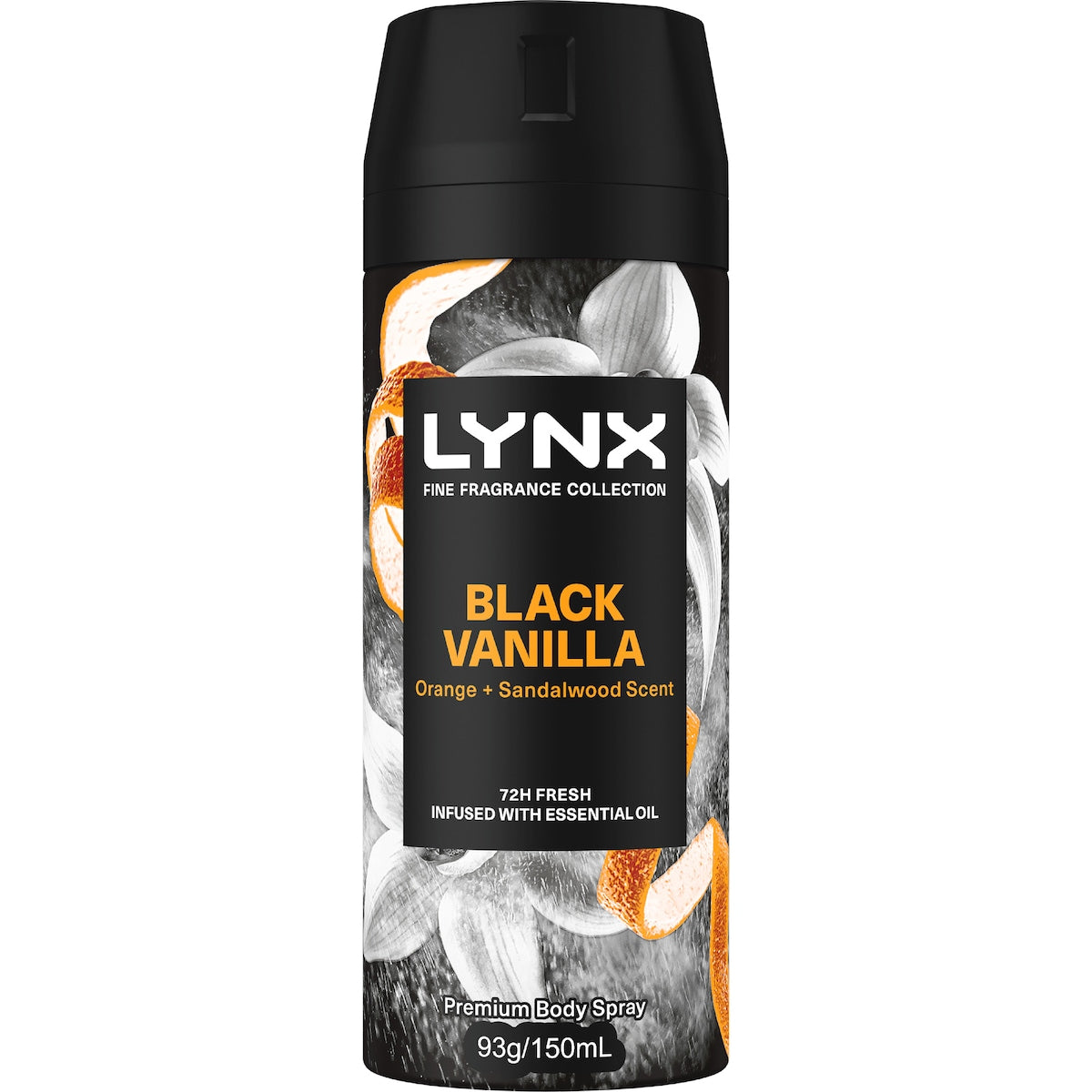 Lynx Fine Fragrance Body Spray Black Vanilla 150ml