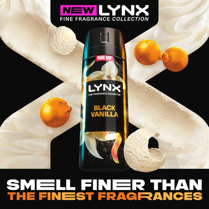 Lynx Fine Fragrance Body Spray Black Vanilla 150ml