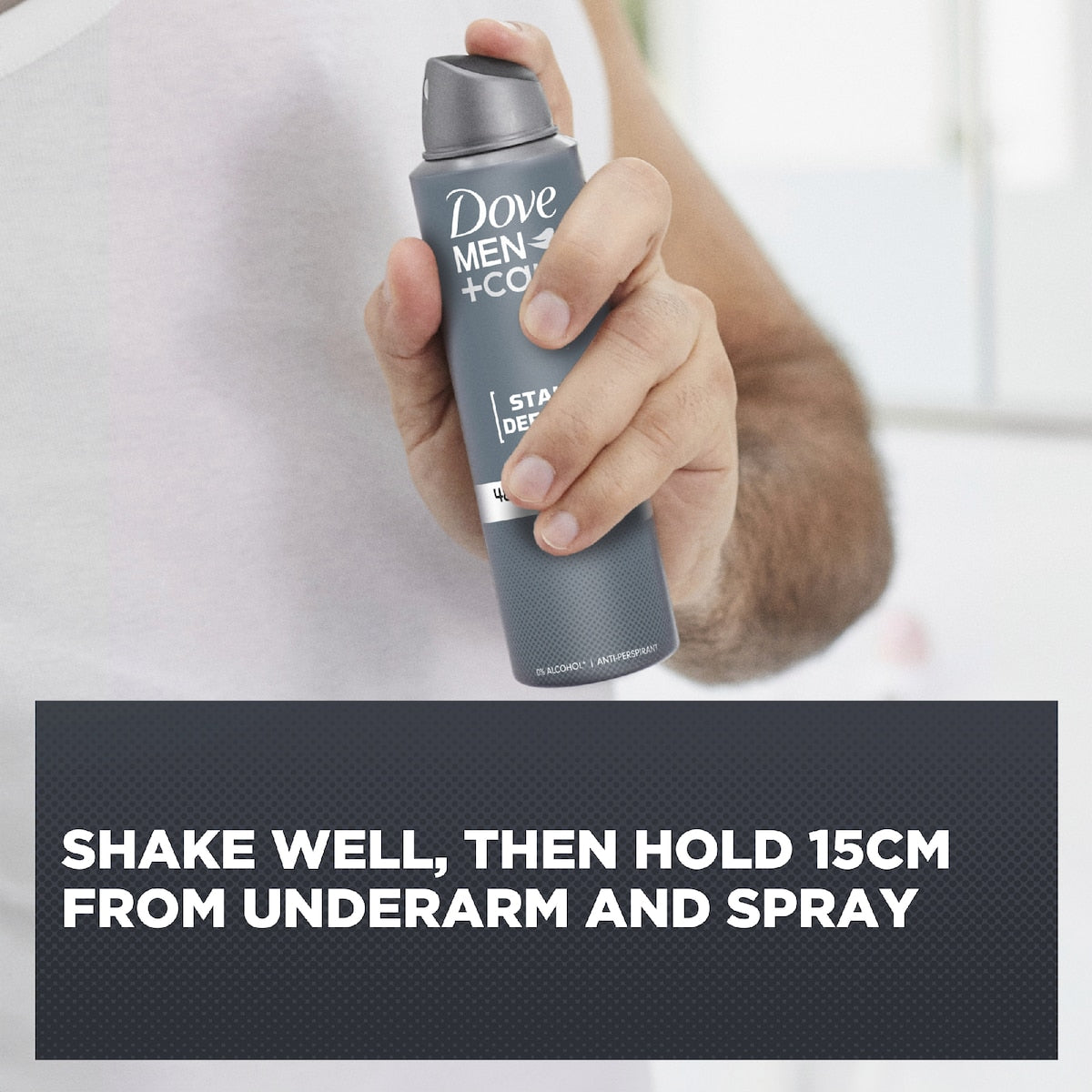 Dove Men+care 48hr Deodorant Aerosol Stain Defence 250ml