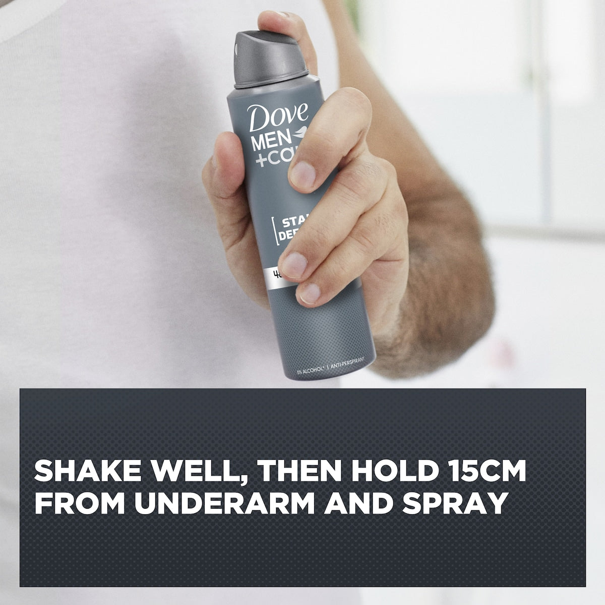 Dove Men+care 48hr Deodorant Aerosol Stain Defence 250ml