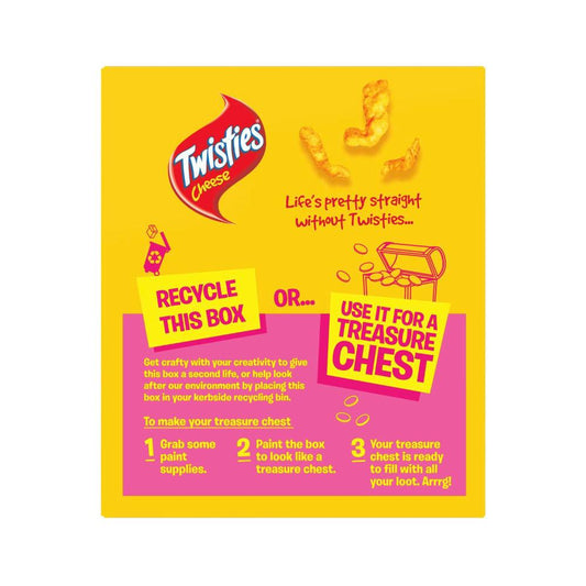 Twisties Cheese Snacks Lunchbox Multipack 8 Pack - 152g