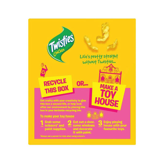 Twisties Chicken Snacks Lunchbox Multipack 8 Pack - 152g