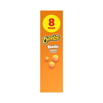 Cheetos Cheese & Bacon Balls Lunchbox Snacks Multipack 8 Pack - 136g