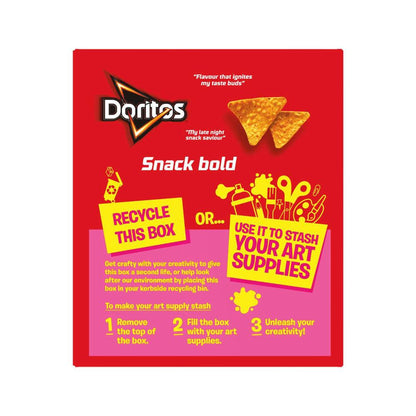 Doritos Corn Chips Lunchbox Snacks Multipack Cheese Supreme 8 Pack - 152g
