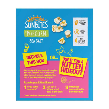 Sunbites Popcorn Kids Lunchbox Multipack Sea Salt 8 Pack - 80g