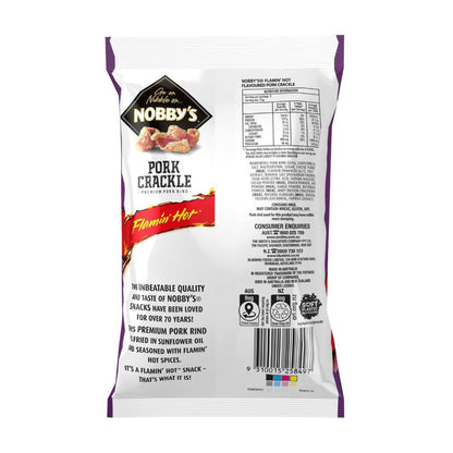 Nobbys Flaming Hot Pork Crackle - 50g