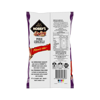 Nobbys Flaming Hot Pork Crackle - 50g