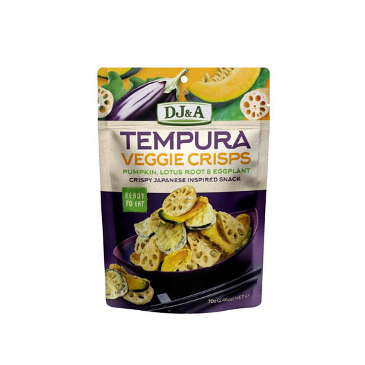 DJ&A Tempura Veggie Crisps - 70 GRAM