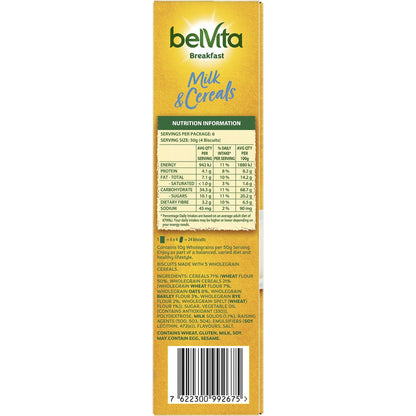 Belvita Breakfast Biscuits Milk & Cereals 6 Pack