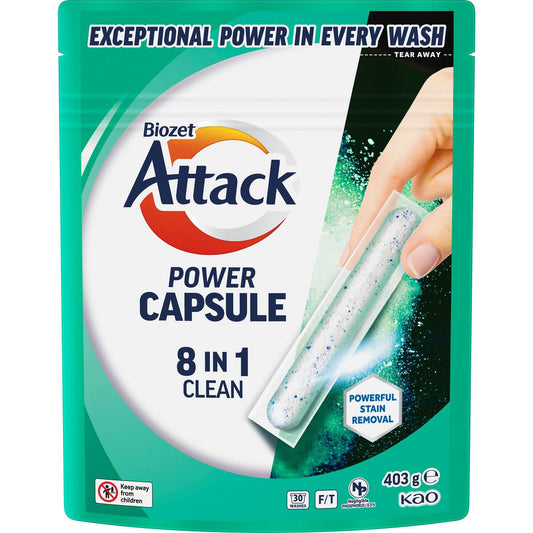 Biozet Attack Power Capsule 8-in-1 Clean 30 Pack