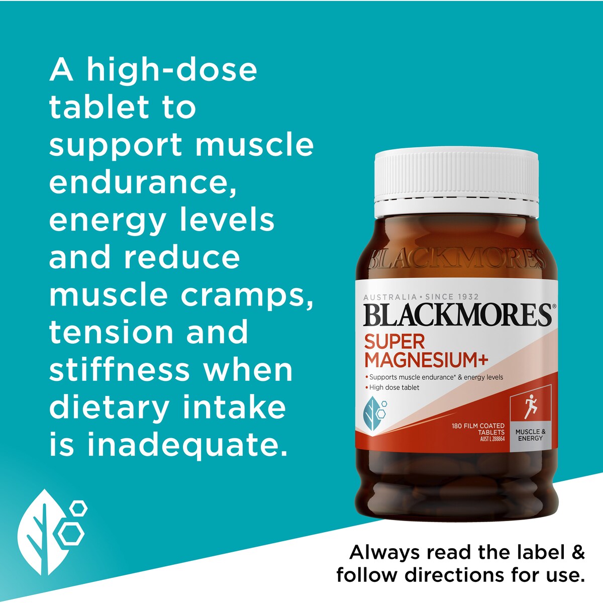 Blackmores Super Magnesium+ Coated Tablets 180 pack