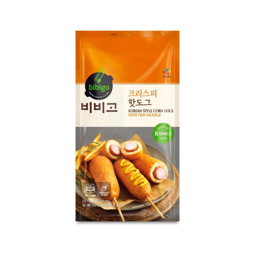 Bibigo Korean Sytle Corn Dogs W Fish Sausage - 450GRAM
