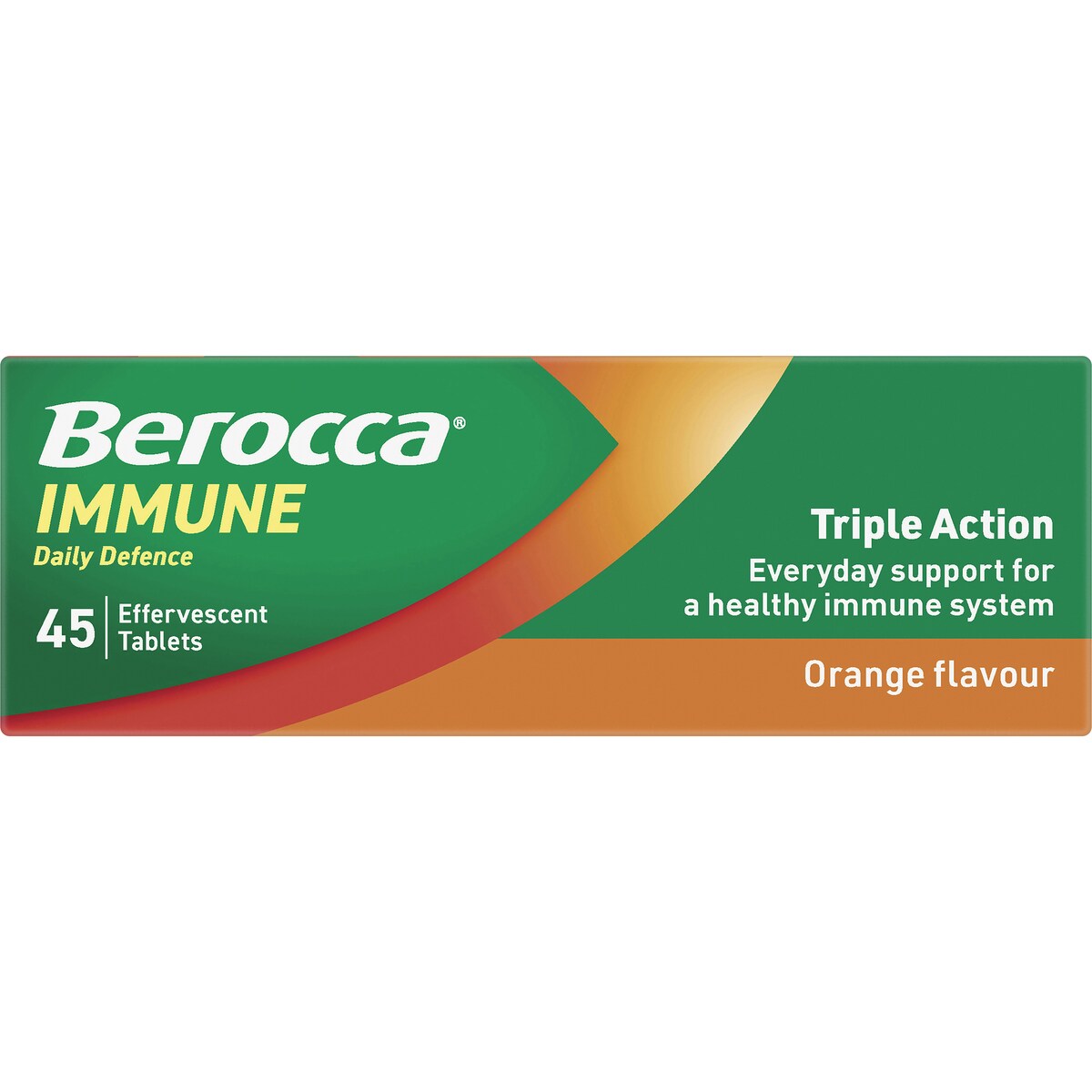 Berocca Immune Daily Defence Orange Effervescent Tablets 45 pack