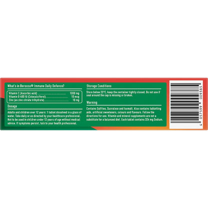 Berocca Immune Daily Defence Orange Effervescent Tablets 45