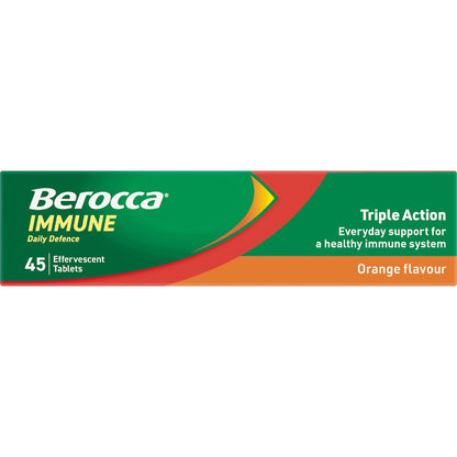 Berocca Immune Daily Defence Orange Effervescent Tablets 45