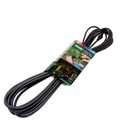 Holman RGB Colour Garden Light Extension Cable - 10m - Black