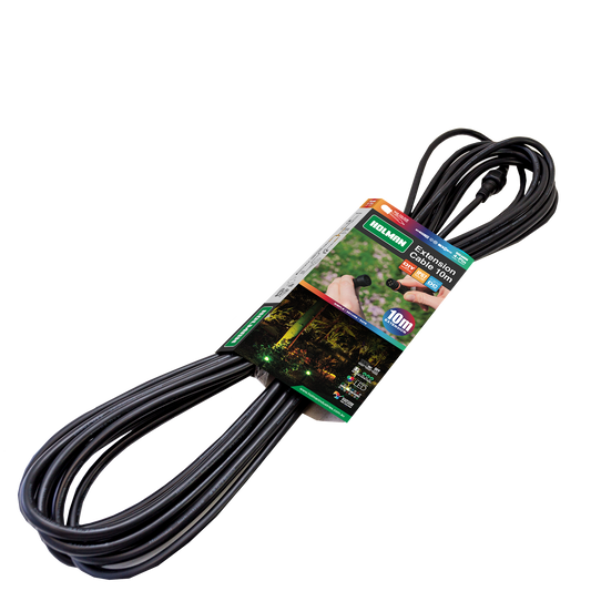 Holman RGB Colour Garden Light Extension Cable - 10m - Black