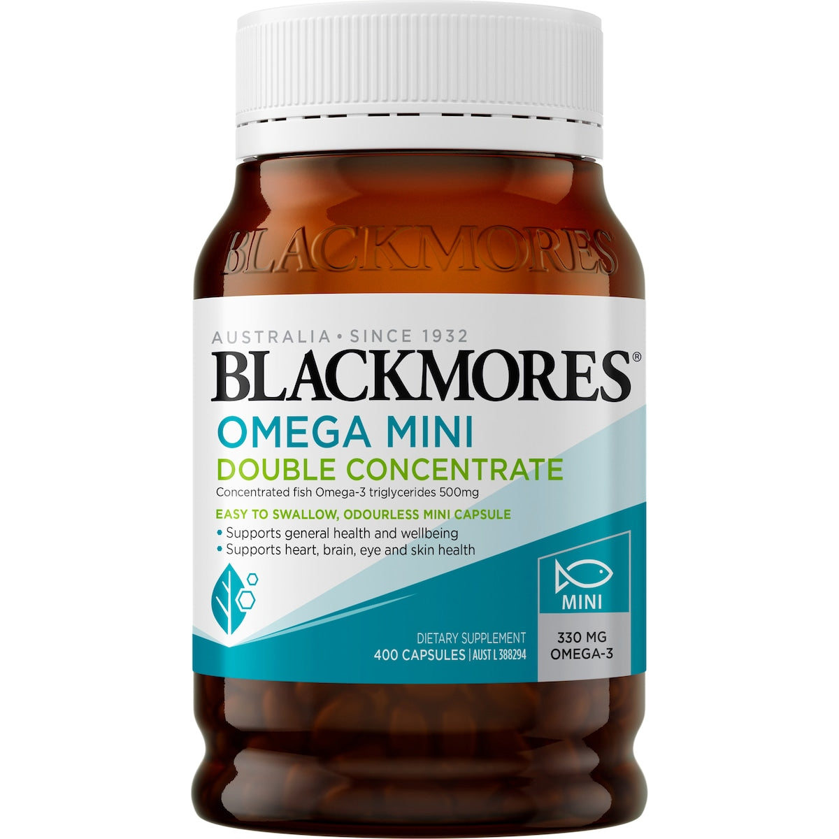 Blackmores Omega Mini Double Concentrate Capsules 400 pack